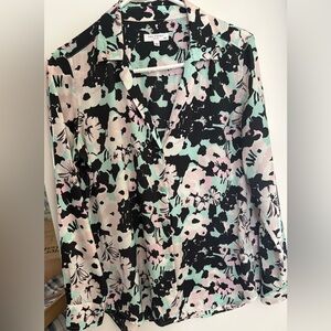 Equipment brand patterned button down blouse. EUC.